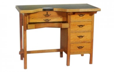 Detachable work table in beech wood for jewelers | REF: 94 | 1 workstation with 4 side drawers